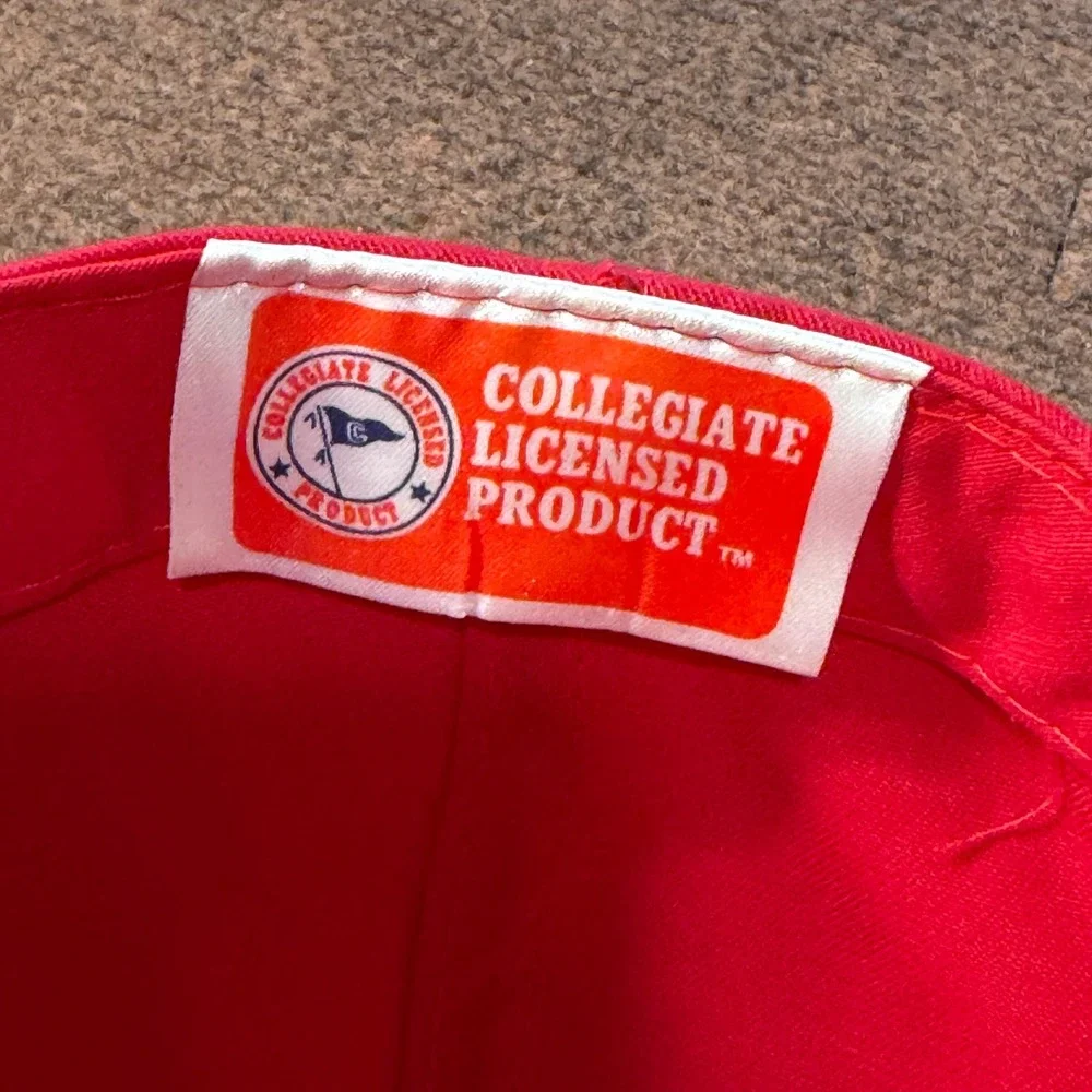 Vintage Ohio State Buckeyes Snapback Hat Twins Enterprise 1997 Rose Bowl Pin Red